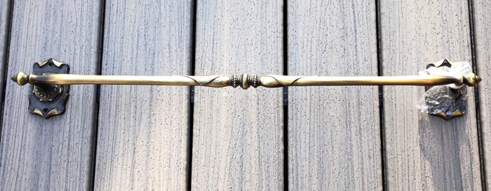 Amerock Carriage House Towel Rack Bar 26" Antique Brass Rub Hardware